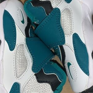 Kids Teal and White Nike Sneakers